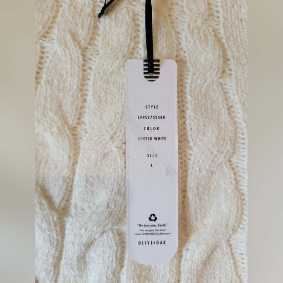 Cozy Cable Knit Cream Sweater - Picture 6 of 10